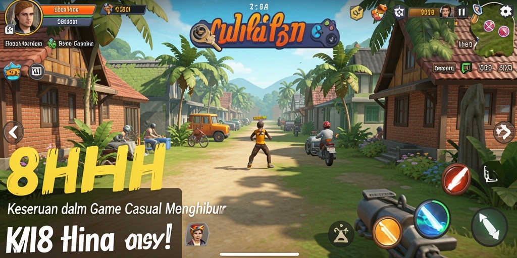 Screenshot gameplay menarik dari 8HHH yang menunjukkan keseruan dan tantangan.