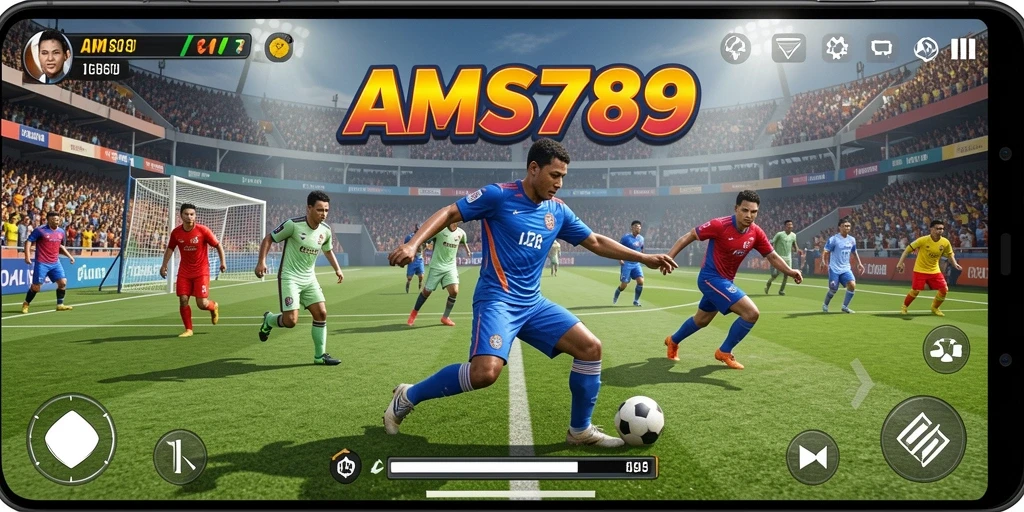 Tangkapan layar dari gameplay olahraga yang mendebarkan.