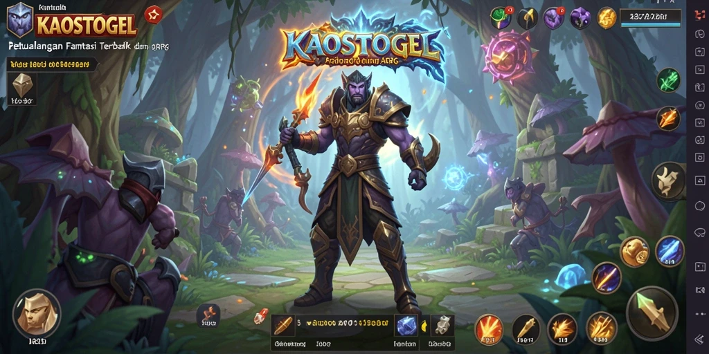 Screenshot KAOSTOGEL menampilkan aksi seru dalam pertarungan ARPG.
