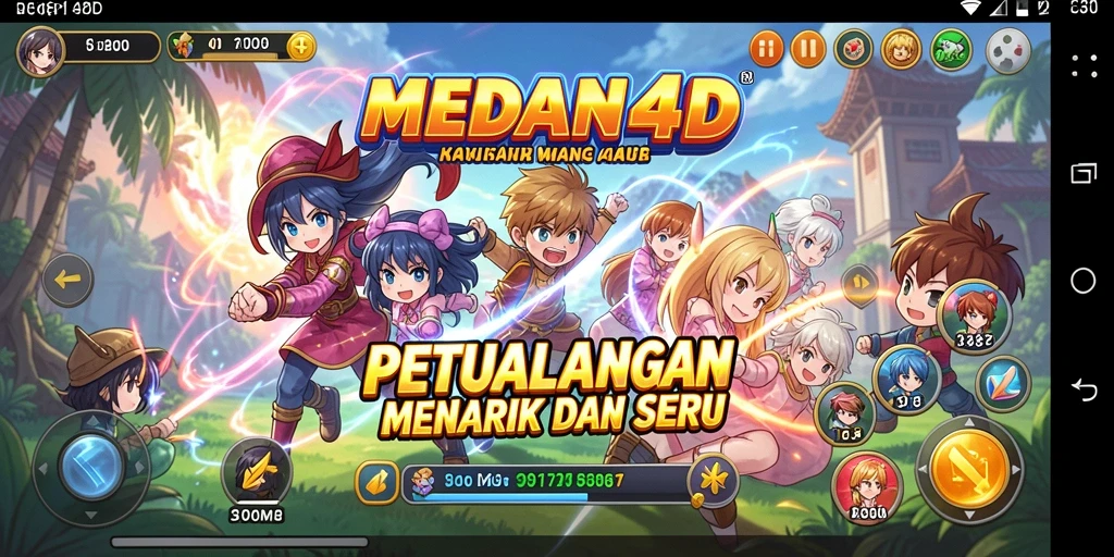 Screenshot menampilkan momen seru dalam gameplay Anime MEDAN4D.