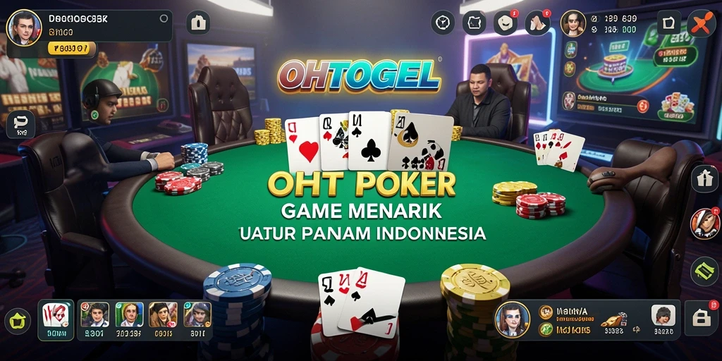 Tampilan gameplay Poker OHTOGEL yang mendebarkan dan menarik.