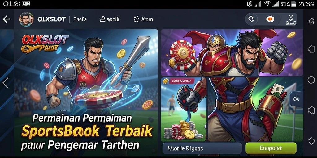 Tampilan menarik dari gameplay Sportsbook di OLXSLOT.