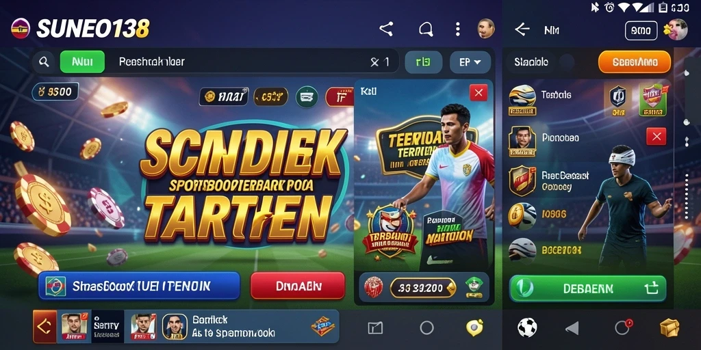 Tangkapan layar utama SUNEO138 menampilkan pengalaman taruhan olahraga yang seru.
