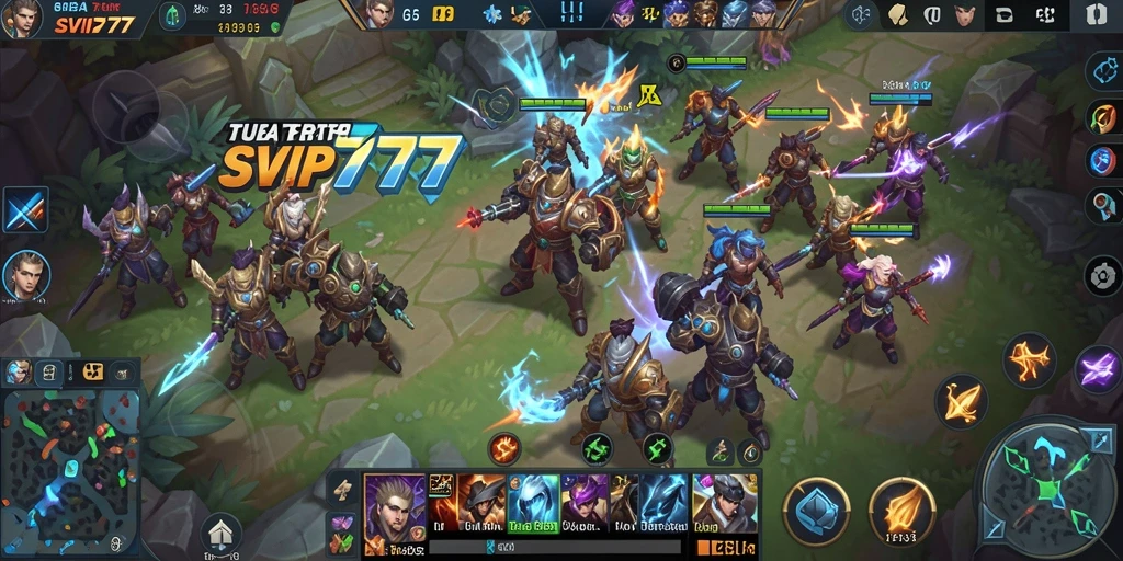 Tampilan gameplay seru dari SVIP777 dalam aksi MOBA.
