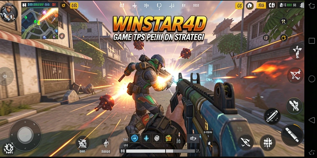 Gameplay menegangkan dalam <strong>WINSTAR4D</strong> yang menunjukkan aksi TPS terbaik.